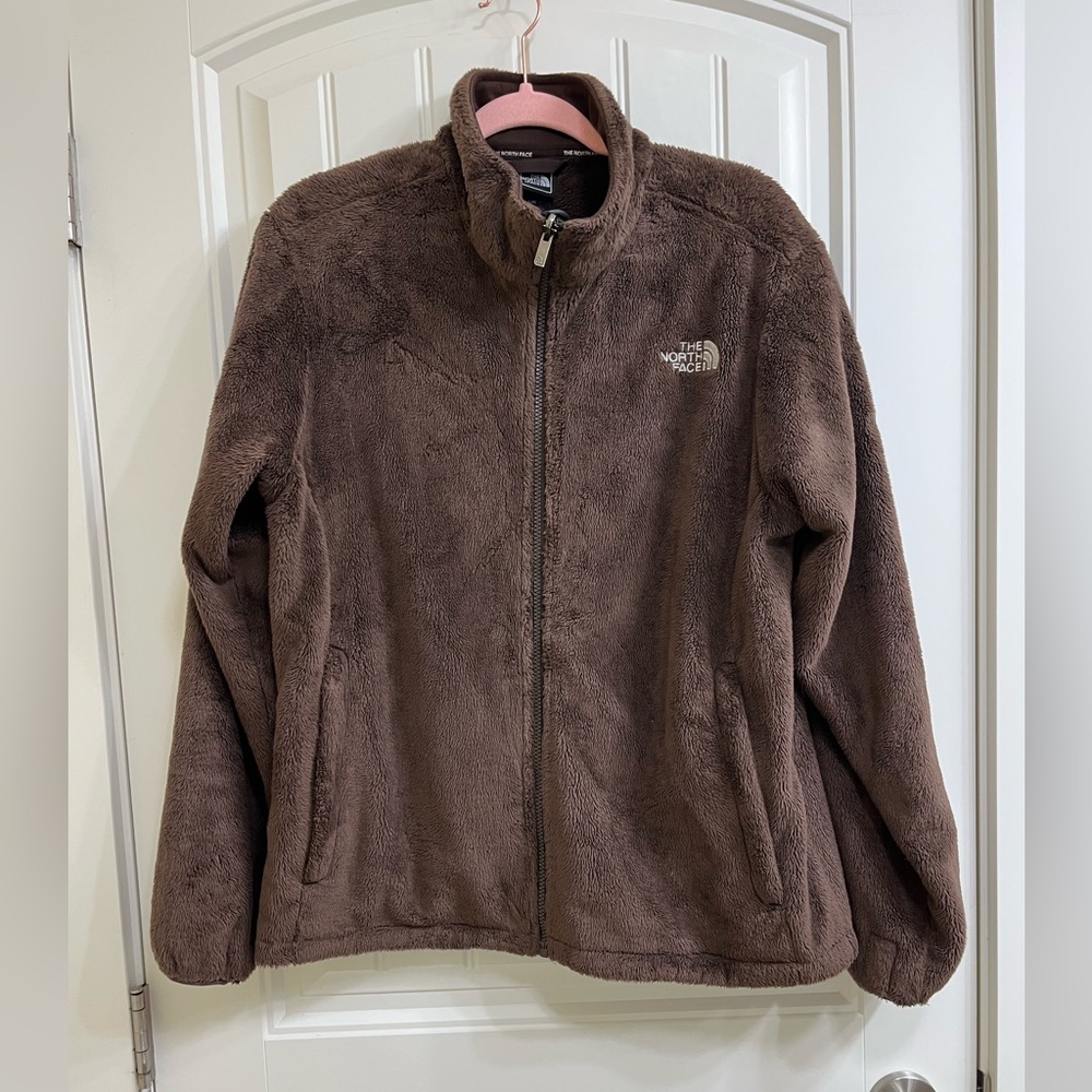 The North Face Chocolate Brown Plush Full-Zip Fleece Jacket